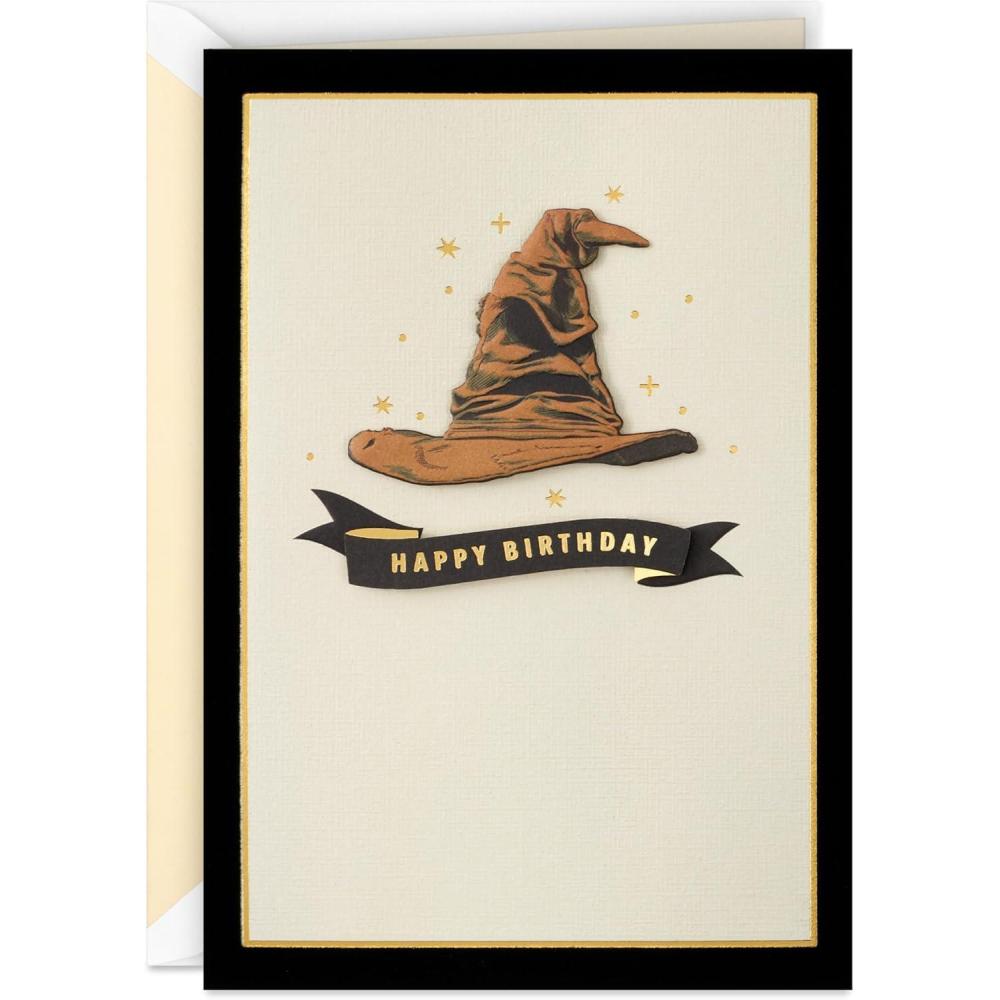 imageHallmark Signature Harry Potter Birthday Card Sorting Hat
