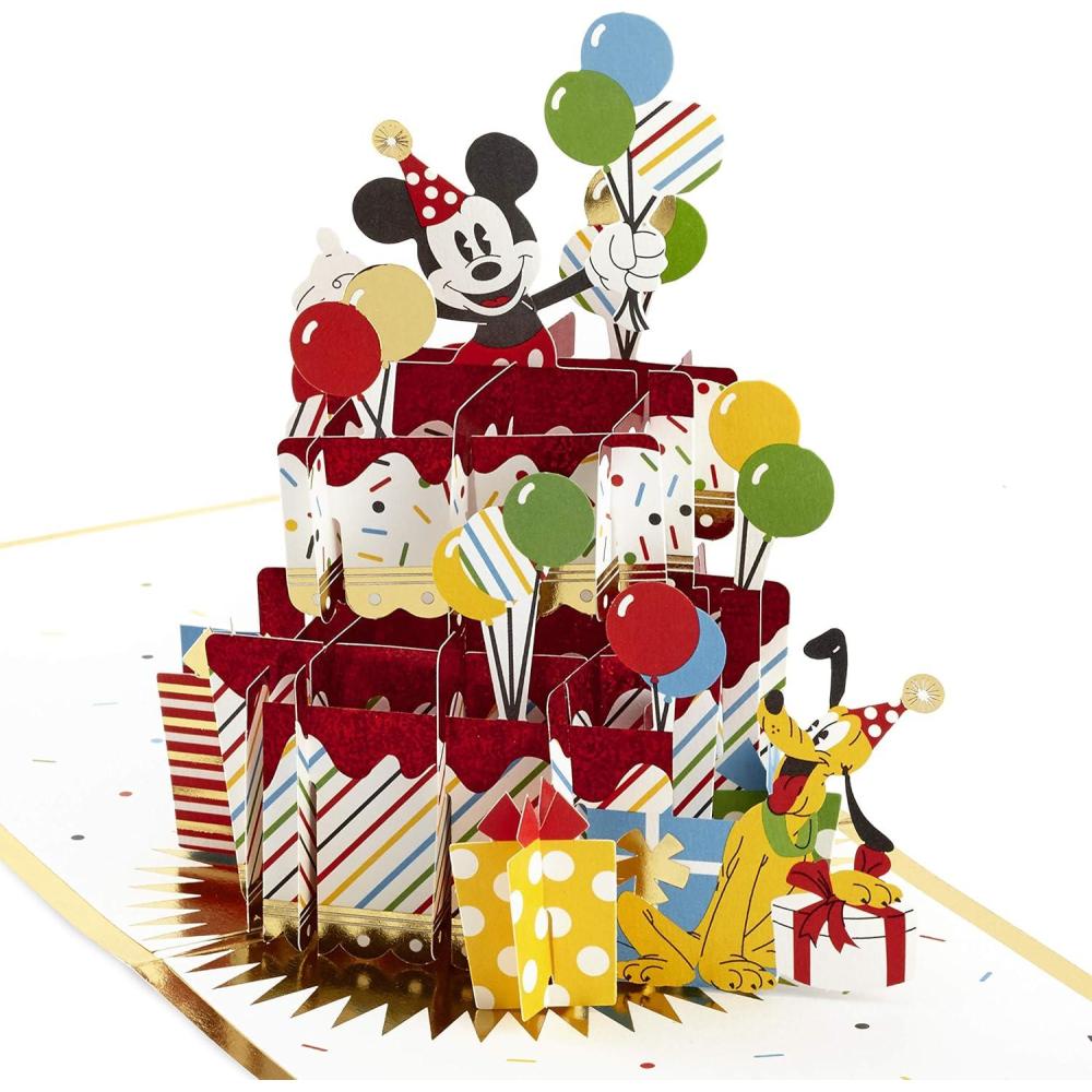 imageHallmark Signature Paper Wonder Disney Princess PopUp Card Aladdin A Whole New World for Weddings Graduations New JobsMickey Mouse