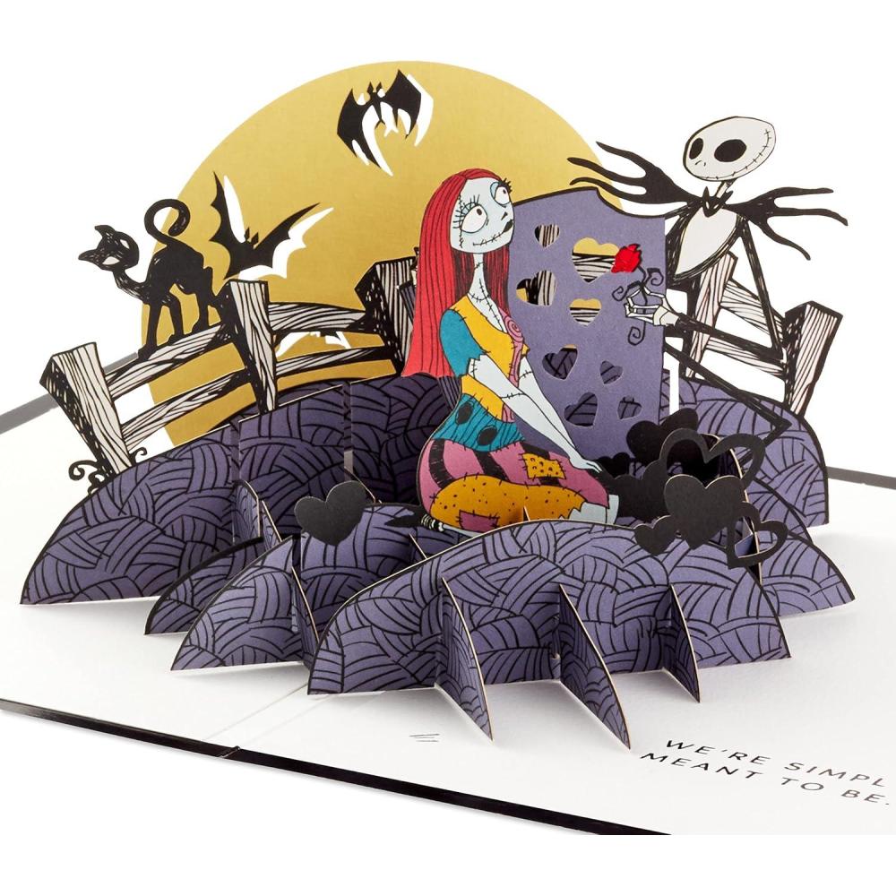 imageHallmark Signature Paper Wonder Nightmare Before Christmas Pop Up Valentines Day Card Jack ampamp Sally for Anniversary Love Romantic Birthday Sweetest DayNightmare Before Christmas