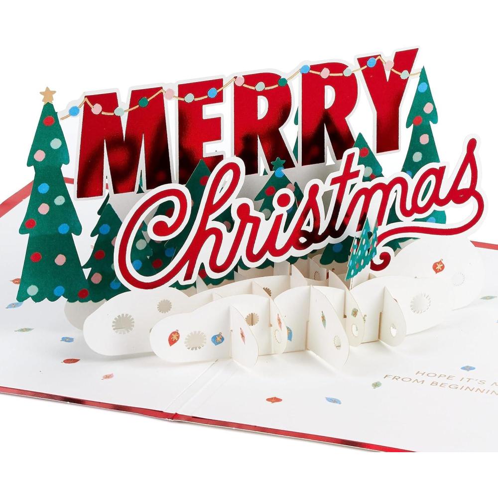 imageHallmark Signature Paper Wonder Pop Up Christmas Card Red TruckMerry Christmas Pop Up