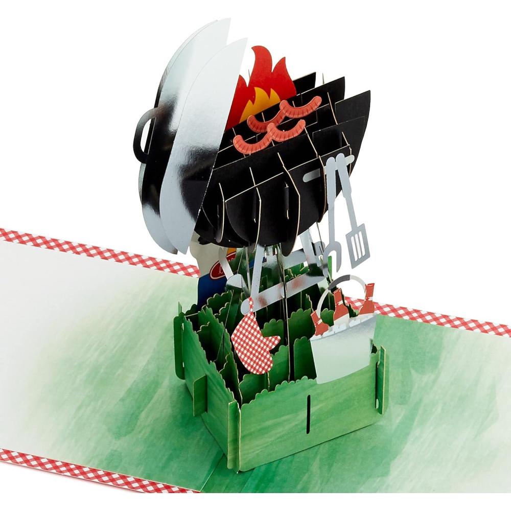 imageHallmark Signature Paper Wonder Pop Up Fathers Day Card for Dad GrillFathers Day Pop Up  Grill