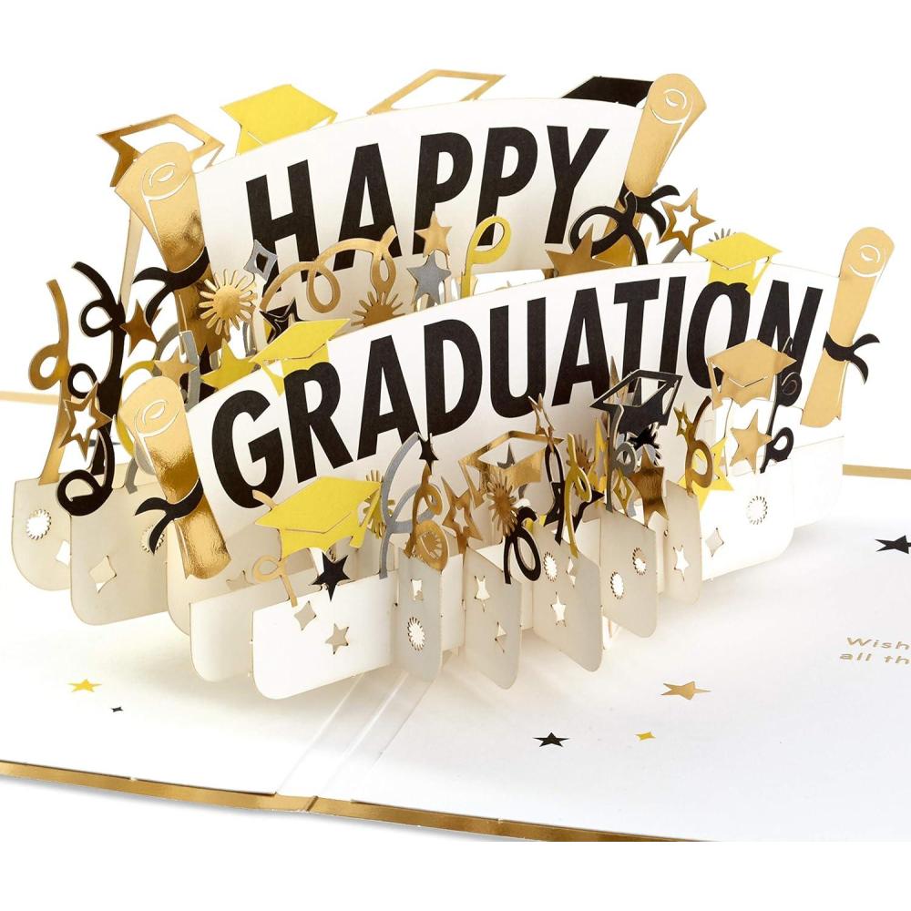 imageHallmark Signature Paper Wonder Pop Up Graduation Card Happy GraduationGraduation Card