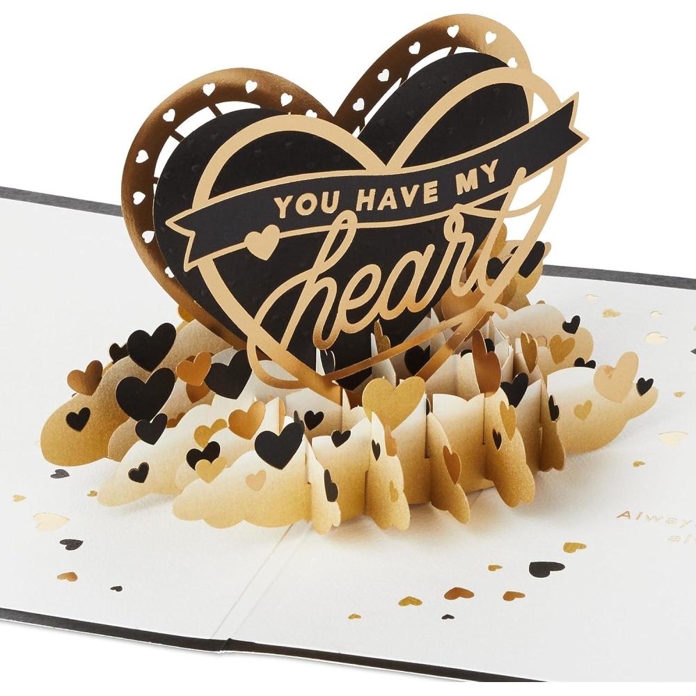 imageHallmark Signature Paper Wonder Pop Up Love Card Because I Have You Birthday Card Anniversary Card Sweetest Day CardYou Have My Heart