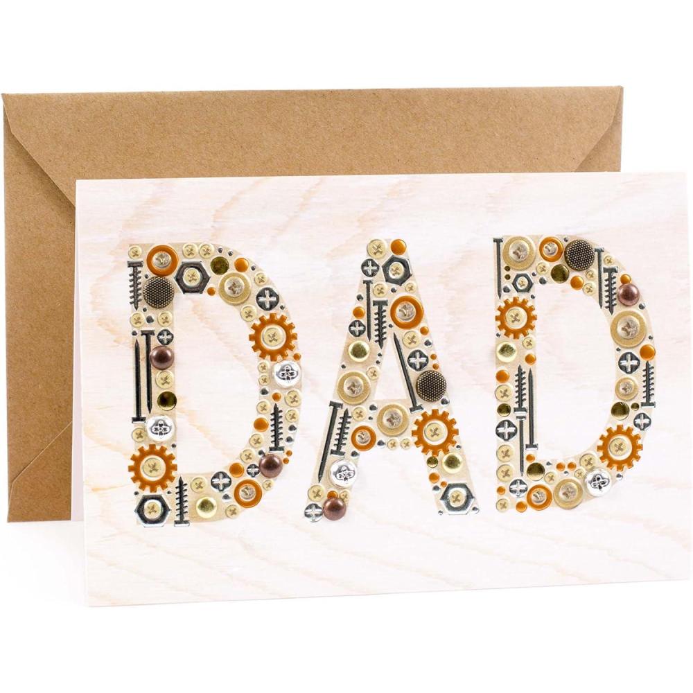 imageHallmark Signature Paper Wonder PopUp Fathers Day Card Fatherhood Is an Adventure Mountain Lake TreesNuts and Bolts