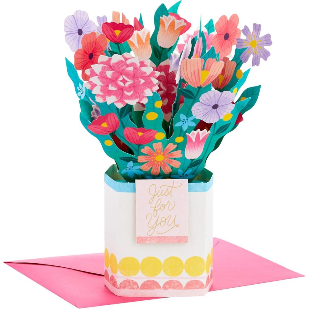 imageHallmark Signature Paper Wonder PopUp Graduation Card Class of 2025 for College High School MastersJust for You Flower Bouquet