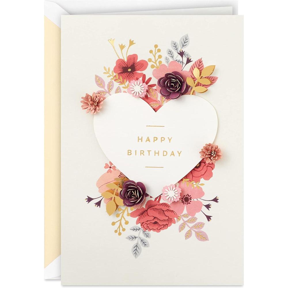 imageHallmark Signature Premium Birthday Card Candles Someone Who Shines for Coworker Friend SiblingBirthday Flowers