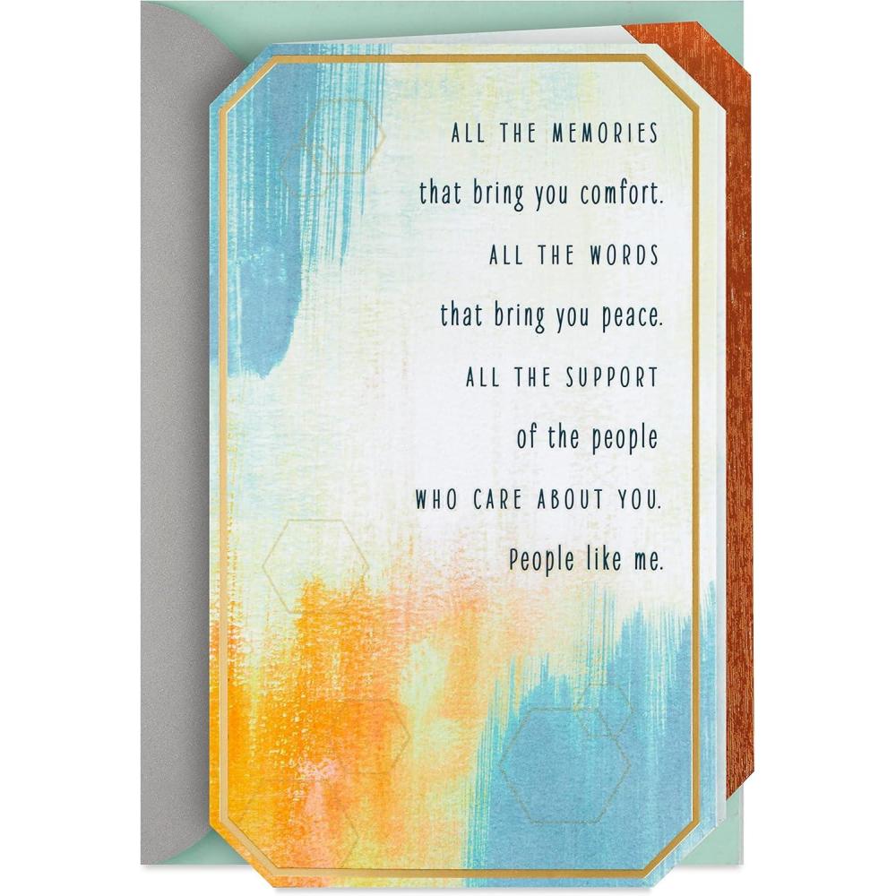 imageHallmark Signature Sympathy Card Many Thoughts and PrayersSupport