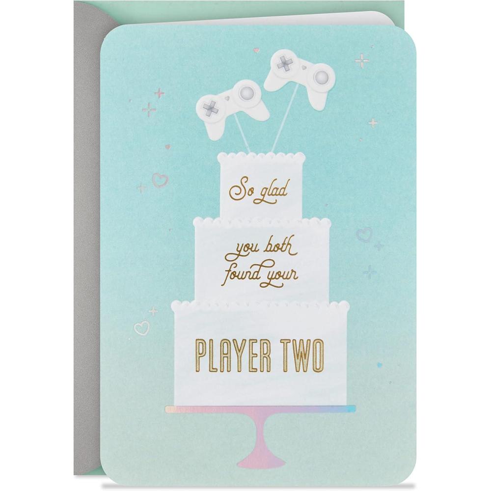 imageHallmark Signature Wedding Card Happy Wedding DayVideo Game Wedding Cake