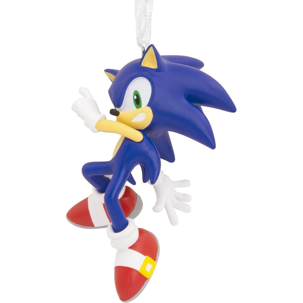 imageHallmark Sonic The Hedgehog Game Cartridge Christmas OrnamentSonic Action Pose