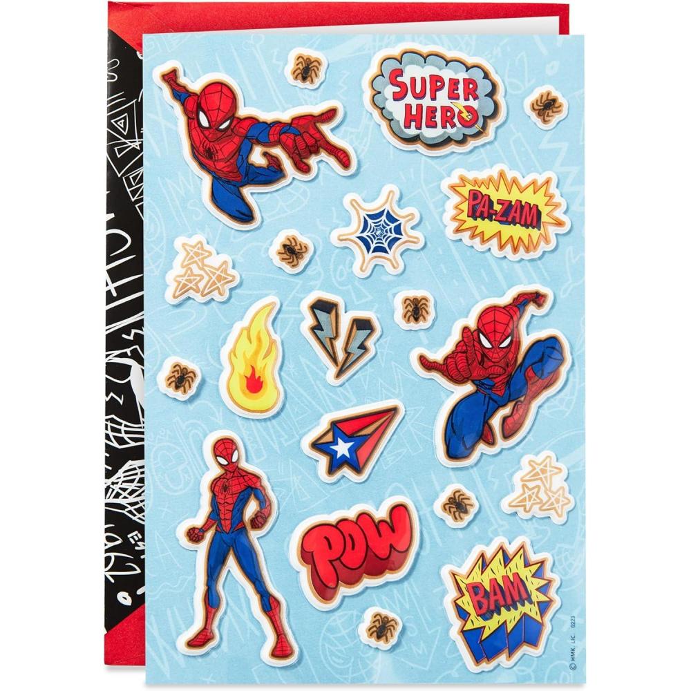 imageHallmark SpiderMan Pop Up Birthday Card Someone Amazing Like You Signature Paper Wonder 3D CardLight Blue
