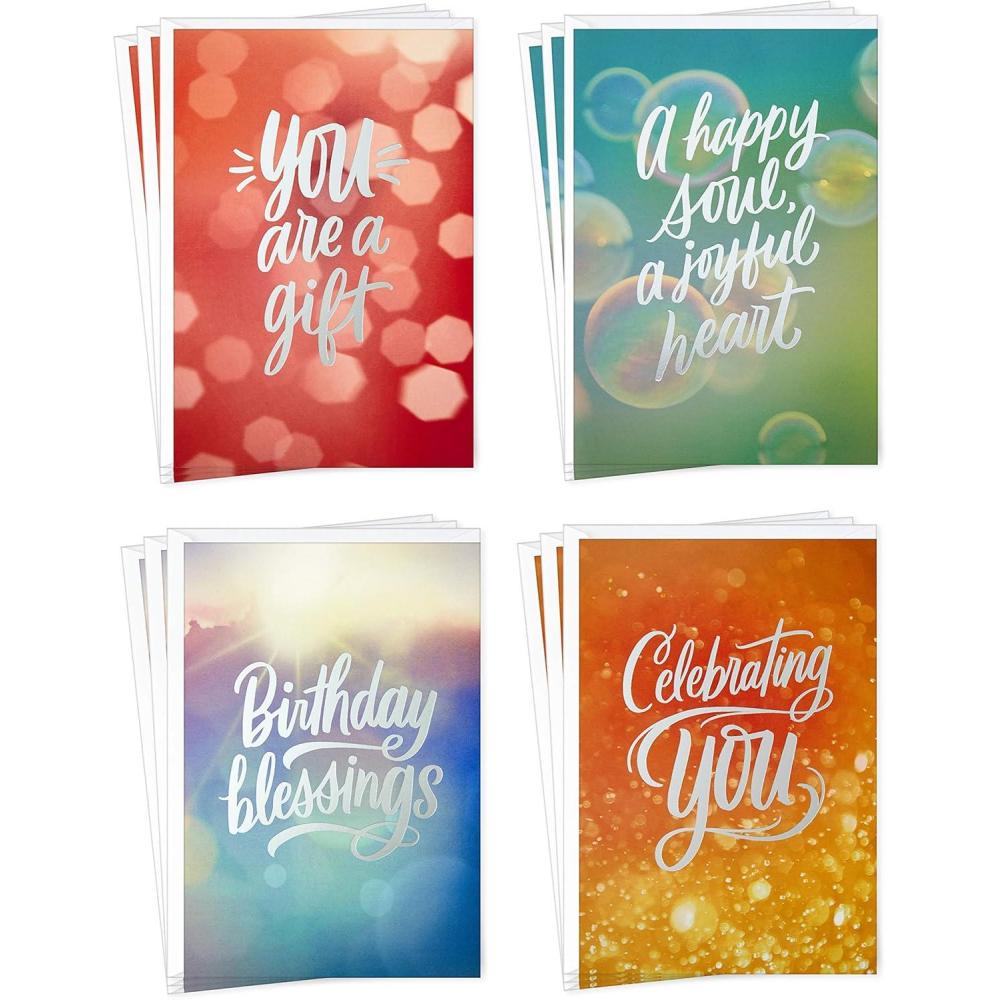 imageHallmark Spiritual Birthday Card Assortment 36 Cards with Envelopes 6 Designs Blessed BirthdayFaith Assortment