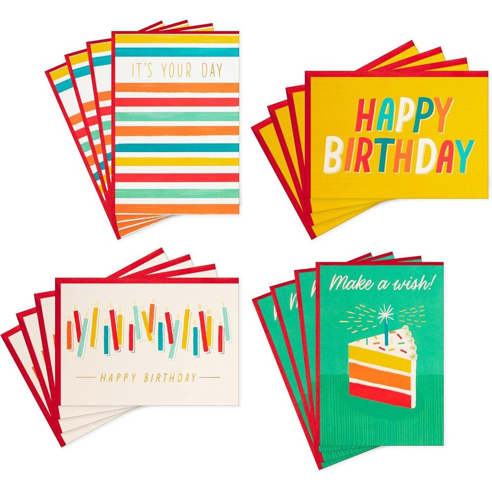 imageHallmark Spiritual Birthday Card Assortment 36 Cards with Envelopes 6 Designs Blessed BirthdayMake a Wish