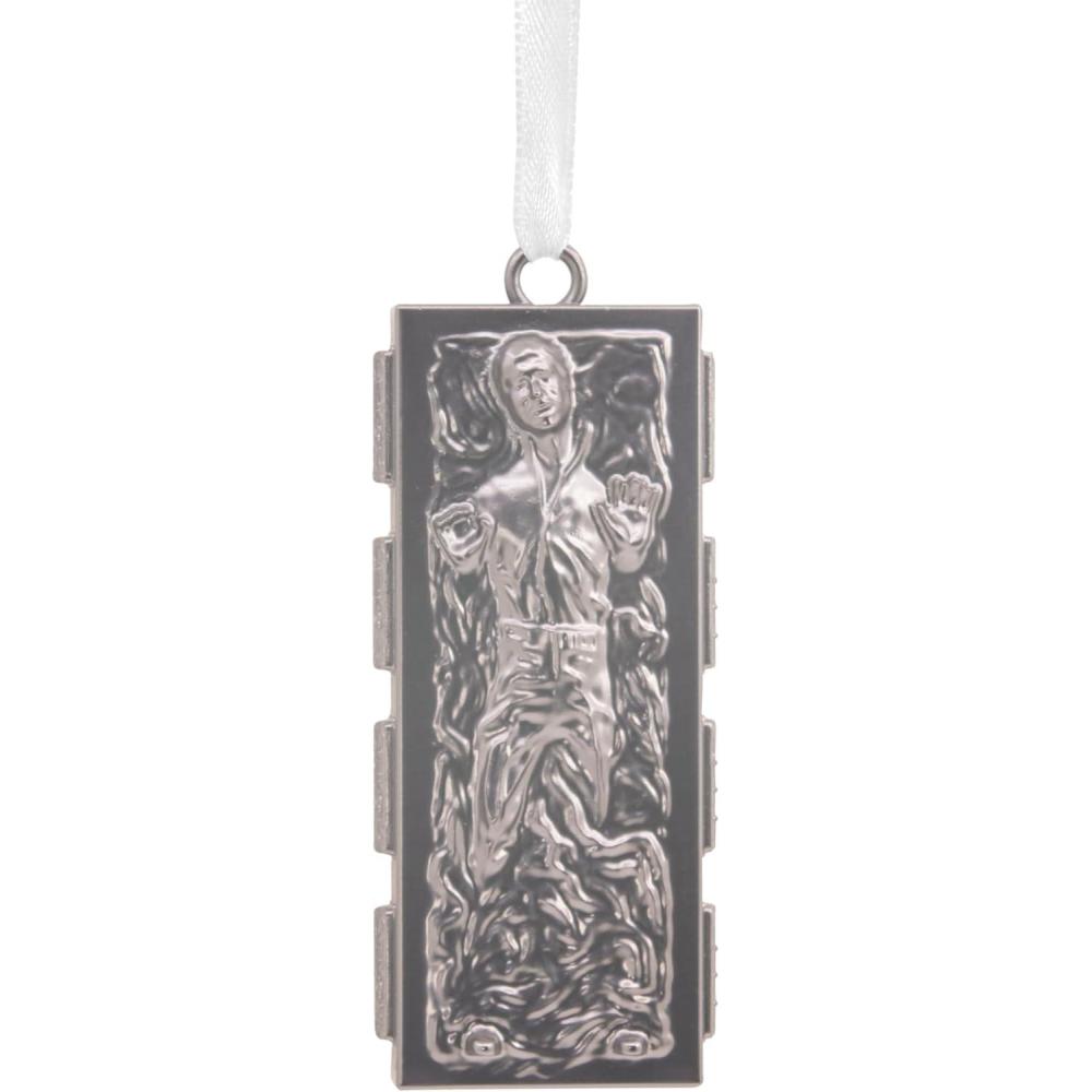 imageHallmark Star Wars Han Solo in Carbonite Christmas Ornament Metal Gifts for Star Wars Fans