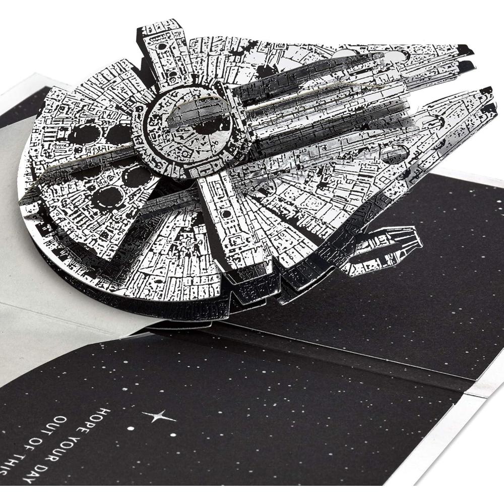 imageHallmark Star Wars Pop Up Birthday or Congratulations Card Baby Yoda May the 4th Signature Paper Wonder 3D CardPop Up  Star Wars