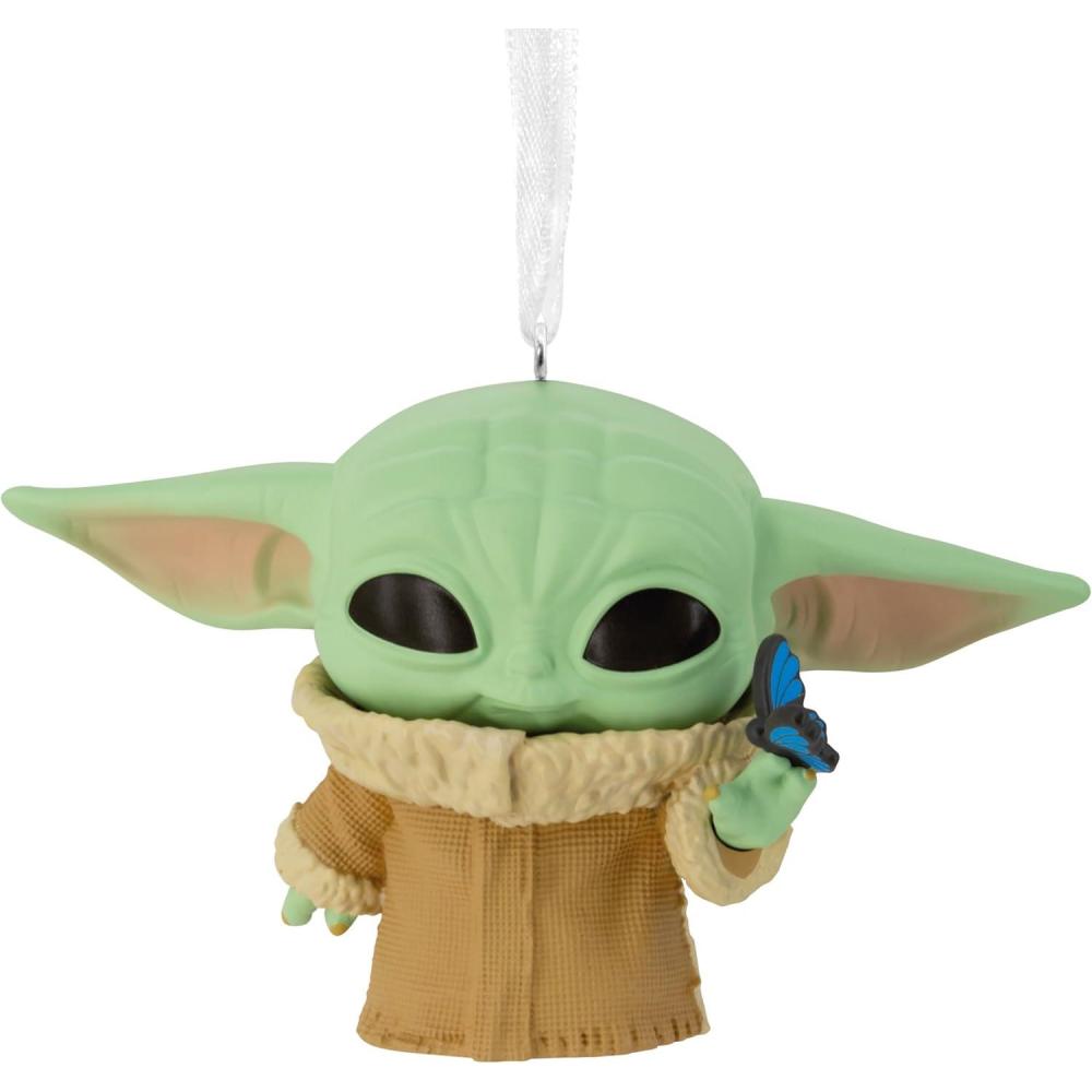 imageHallmark Star Wars The Mandalorian and Grogu Funko POP Christmas OrnamentGrogu