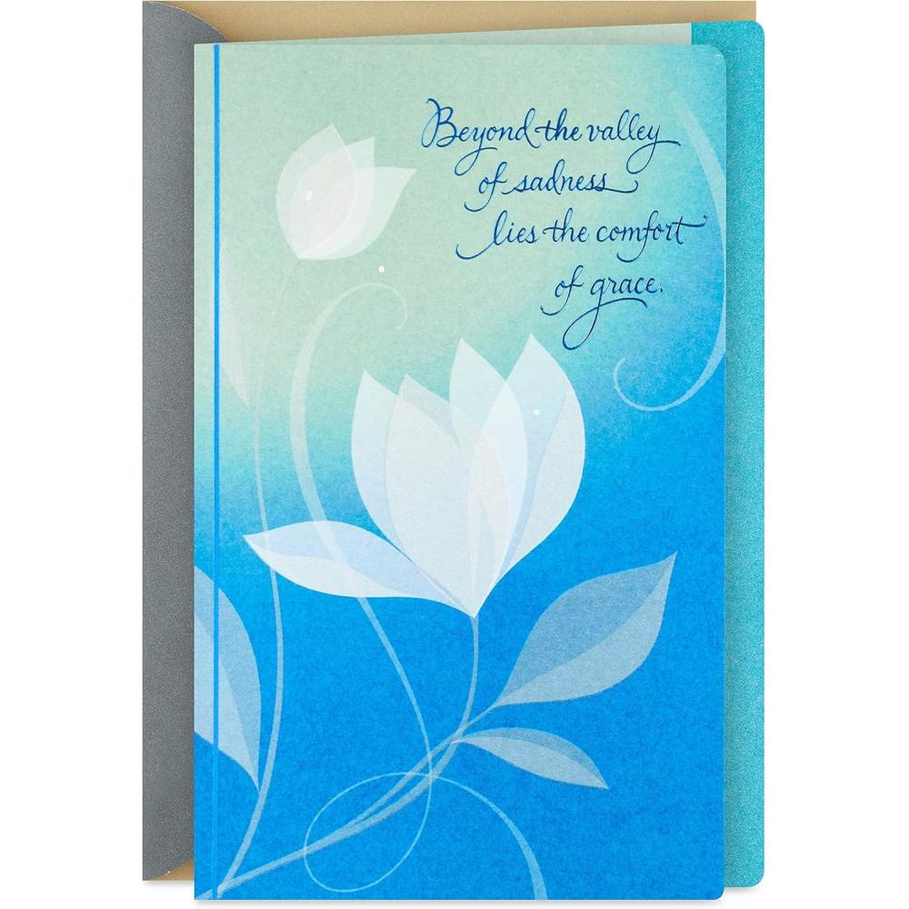 imageHallmark Sympathy Card for Anniversary of Death Caring Thoughts Never Stopped for Widow Widower FriendComfort of Grace