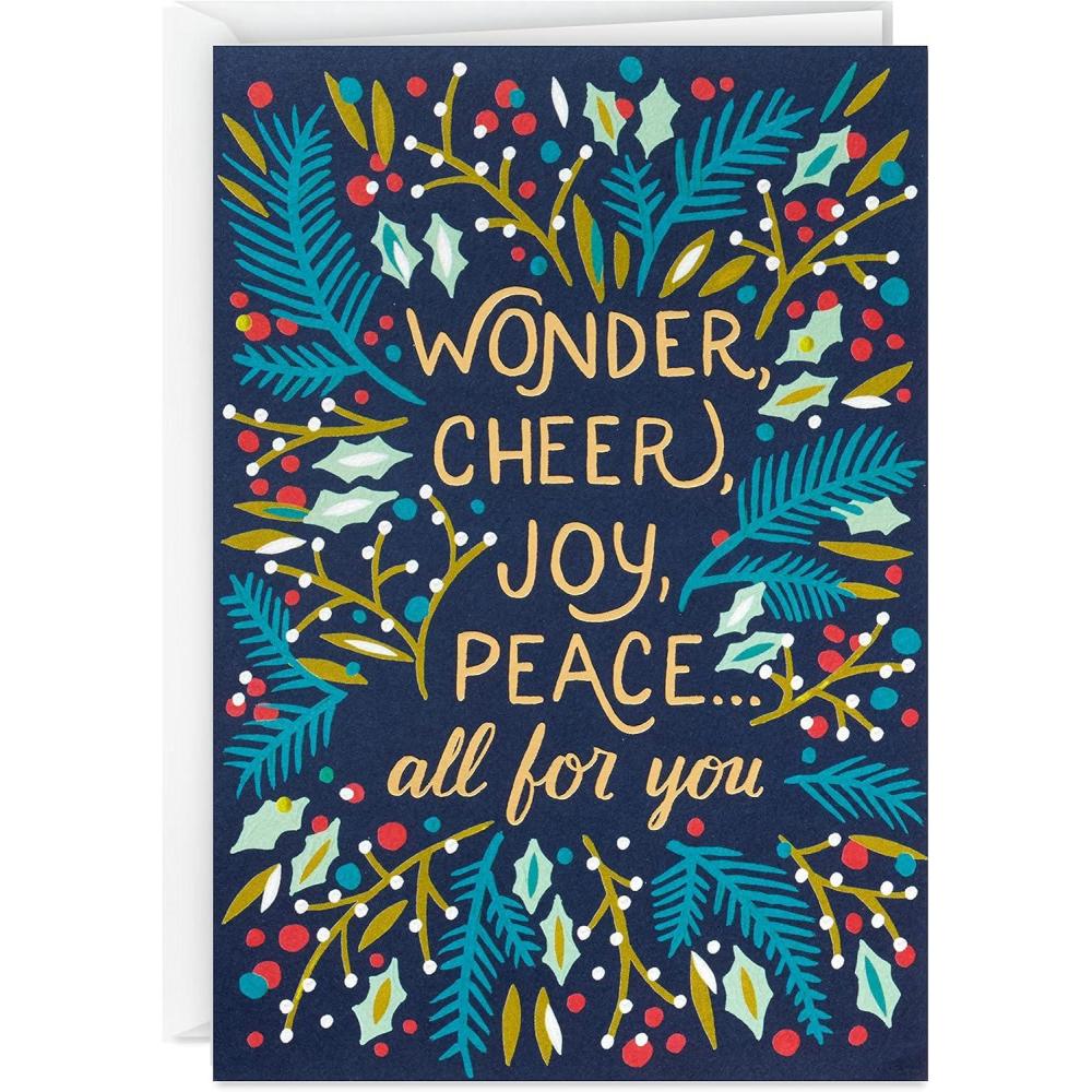 imageHallmark UNICEF Boxed Christmas Cards Assortment Wonder and Peace 12 Cards and 13 EnvelopesWonder and Peace  UNICEF