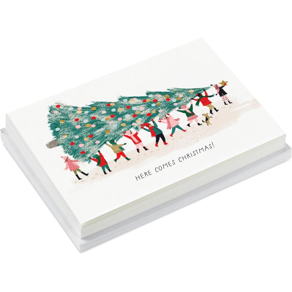 imageHallmark UNICEF Boxed Christmas Cards Here Comes Christmas 20 Cards and 20 Envelopes