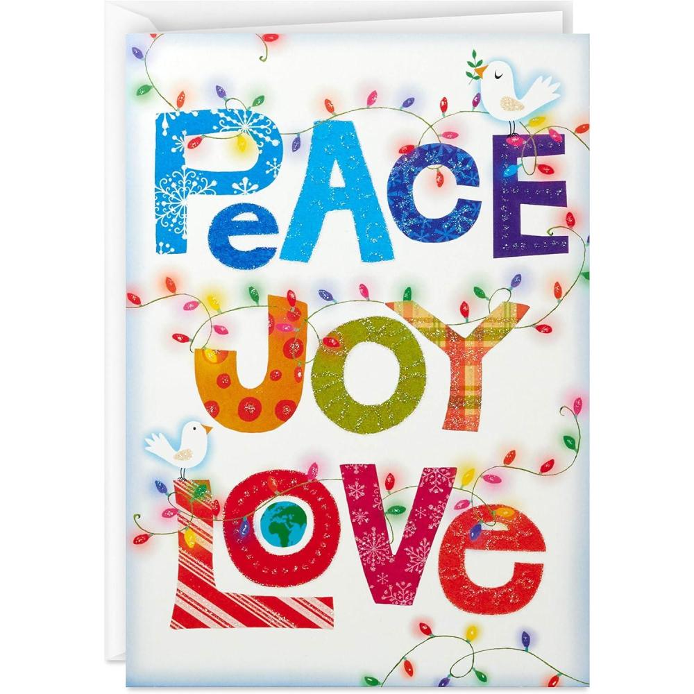 imageHallmark UNICEF Boxed Christmas Cards Peace Tree 12 Cards and 13 Envelopes 1XPX5649Love Lettering