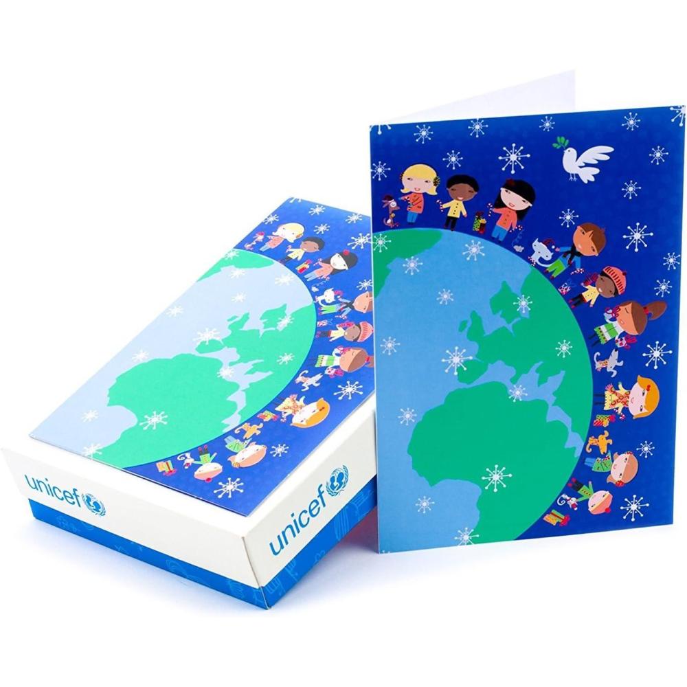 imageHallmark UNICEF Boxed Christmas Cards Peaceful Holly Tree 20 Cards and 21 Envelopes 1XPX2032World