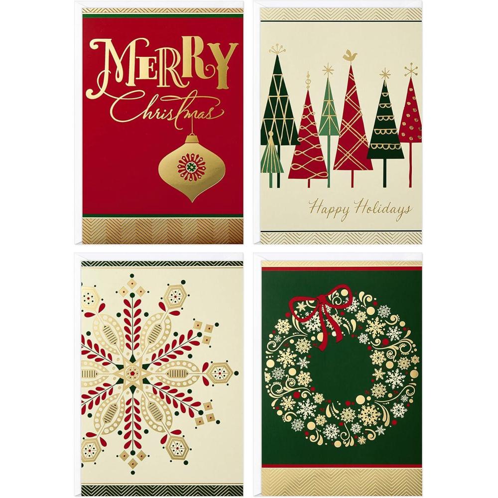 imageImage Arts Christmas Boxed Cards Assortment Elegant Icons 4 Designs 24 Cards with EnvelopesElegant Icons Holiday Assortment