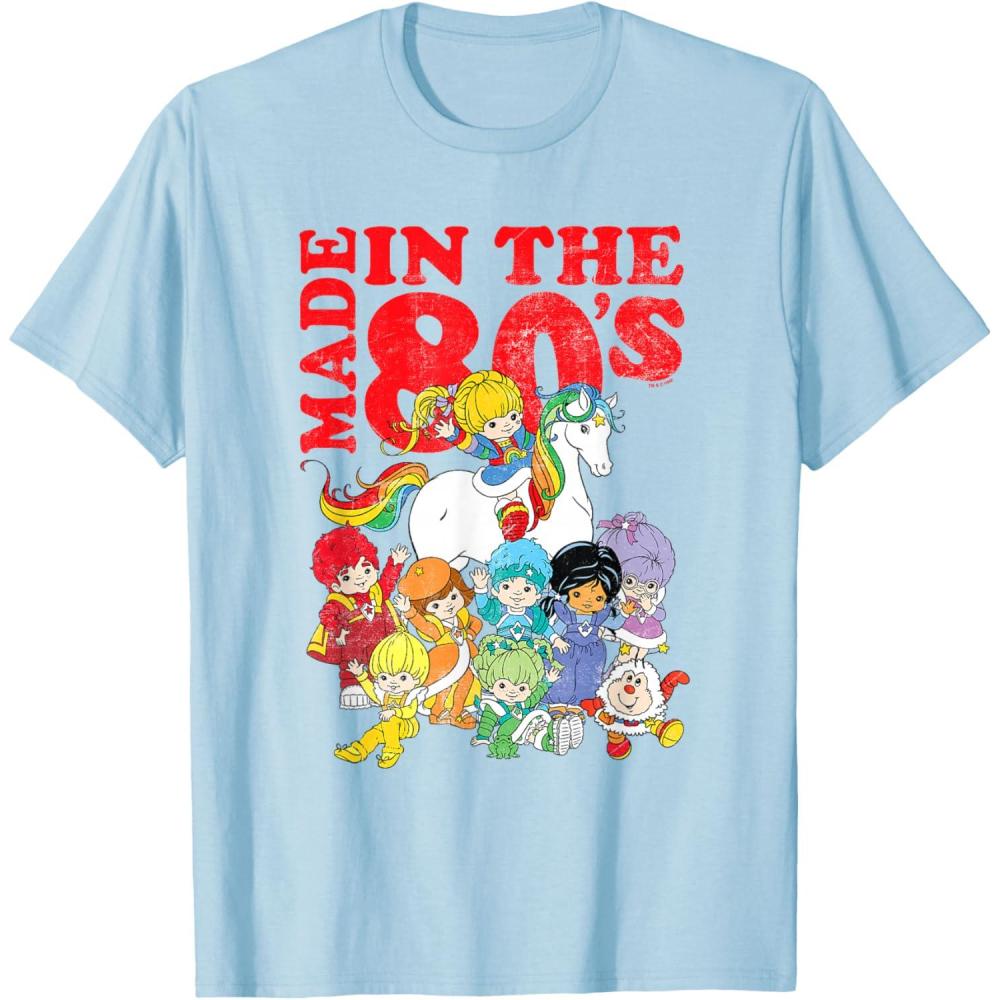 imageRainbow Brite Made In The 80s Distressed Group Shot TShirtBaby Blue