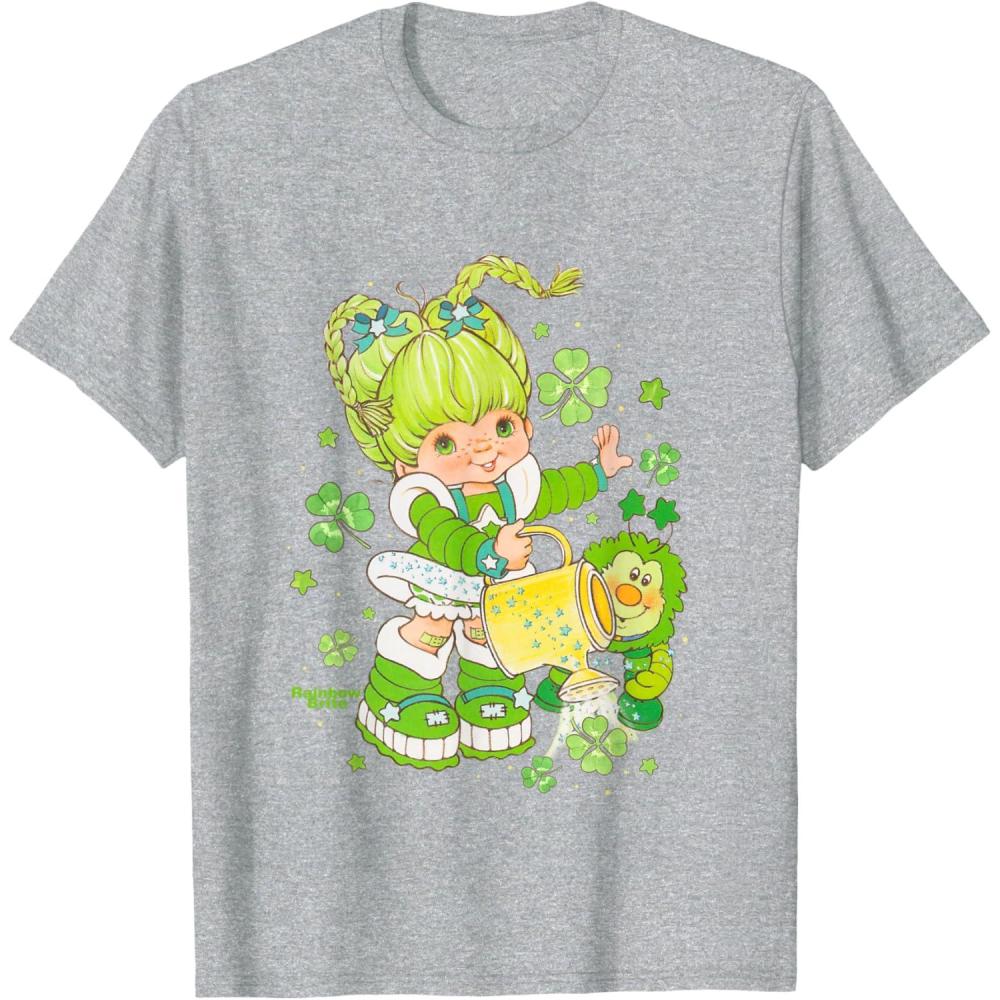 imageRainbow Brite St Patricks Day Patty OGreen ampamp Sprite TShirtHeather Grey
