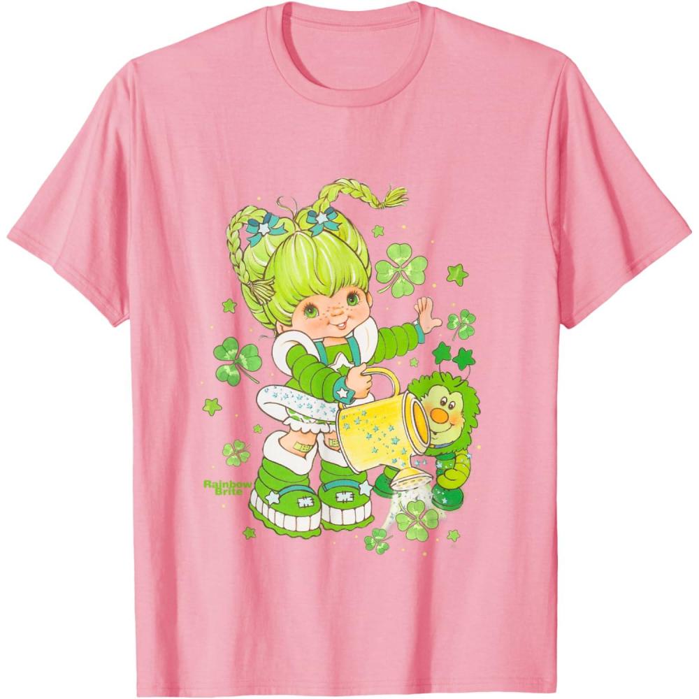 imageRainbow Brite St Patricks Day Patty OGreen ampamp Sprite TShirtPink