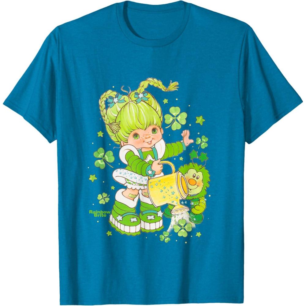 imageRainbow Brite St Patricks Day Patty OGreen ampamp Sprite TShirtSapphire Blue