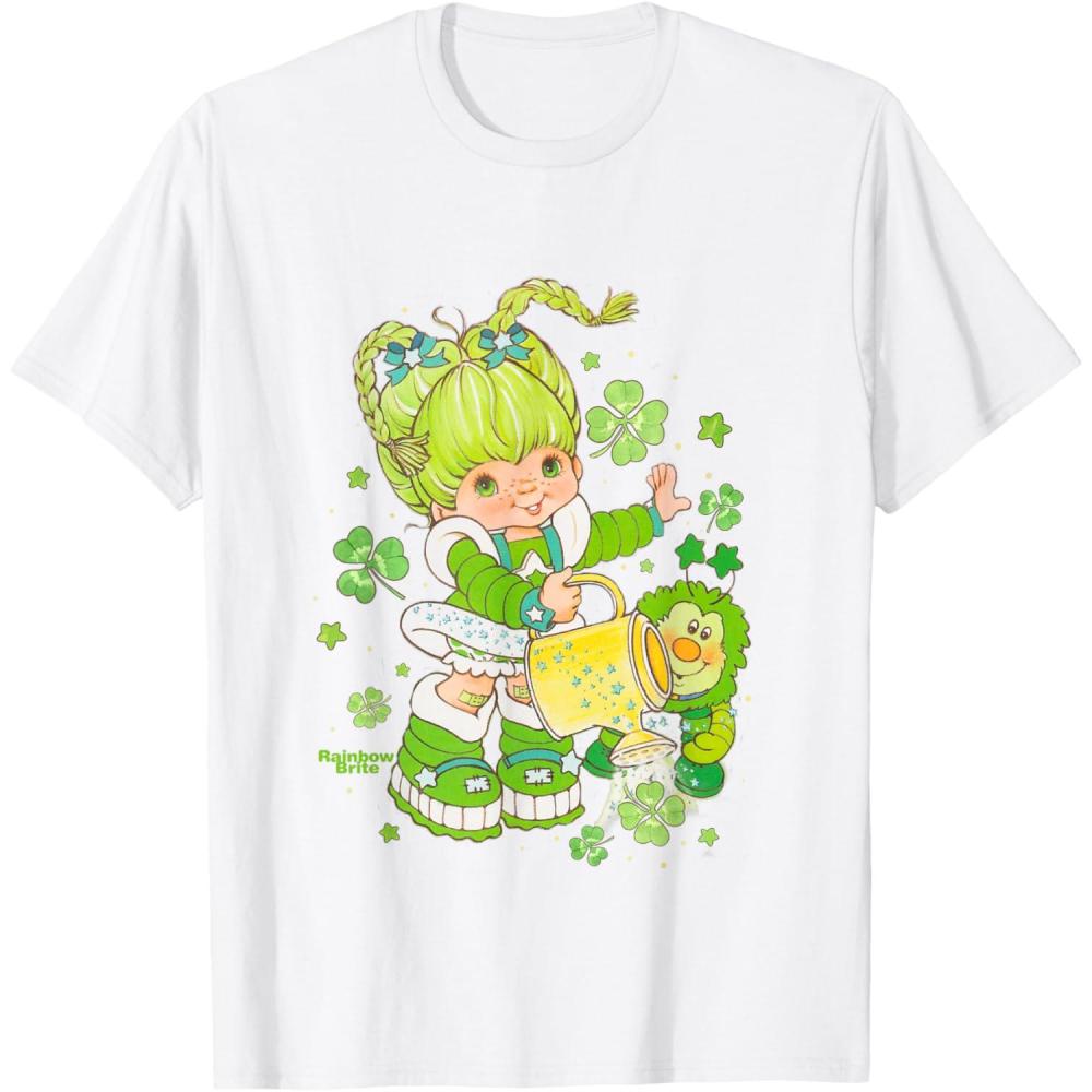 imageRainbow Brite St Patricks Day Patty OGreen ampamp Sprite TShirtWhite