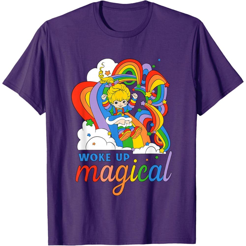 imageRainbow Brite Woke Up Magical Vintage Rainbow Slide TShirtPurple