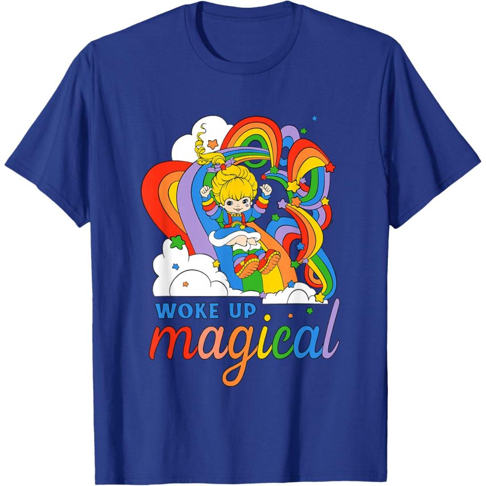 imageRainbow Brite Woke Up Magical Vintage Rainbow Slide TShirtRoyal Blue