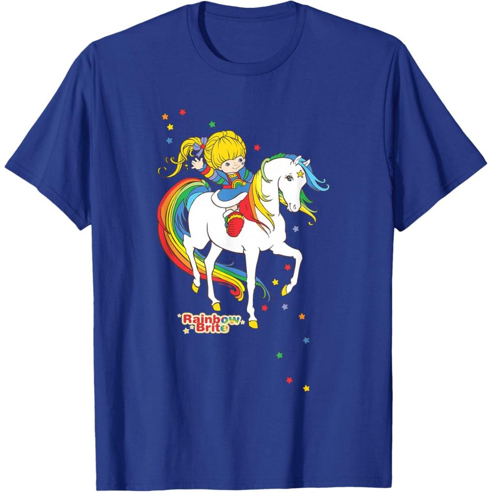imageRainbow Brite ampamp Starlite Best Friends Vintage Sparkle Duo TShirtRoyal Blue
