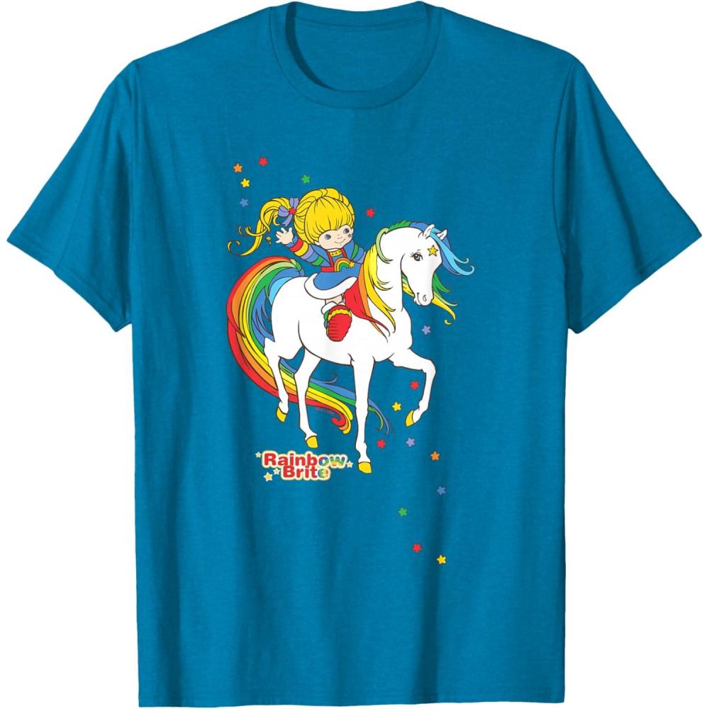 imageRainbow Brite ampamp Starlite Best Friends Vintage Sparkle Duo TShirtSapphire Blue