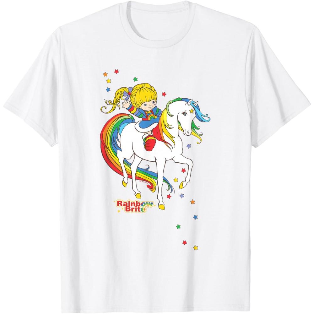 imageRainbow Brite ampamp Starlite Best Friends Vintage Sparkle Duo TShirtWhite