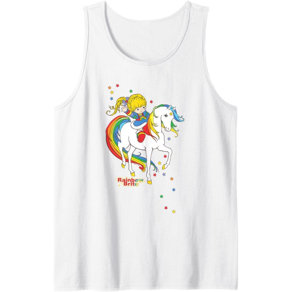 imageRainbow Brite ampamp Starlite Best Friends Vintage Sparkle Duo Tank TopWhite