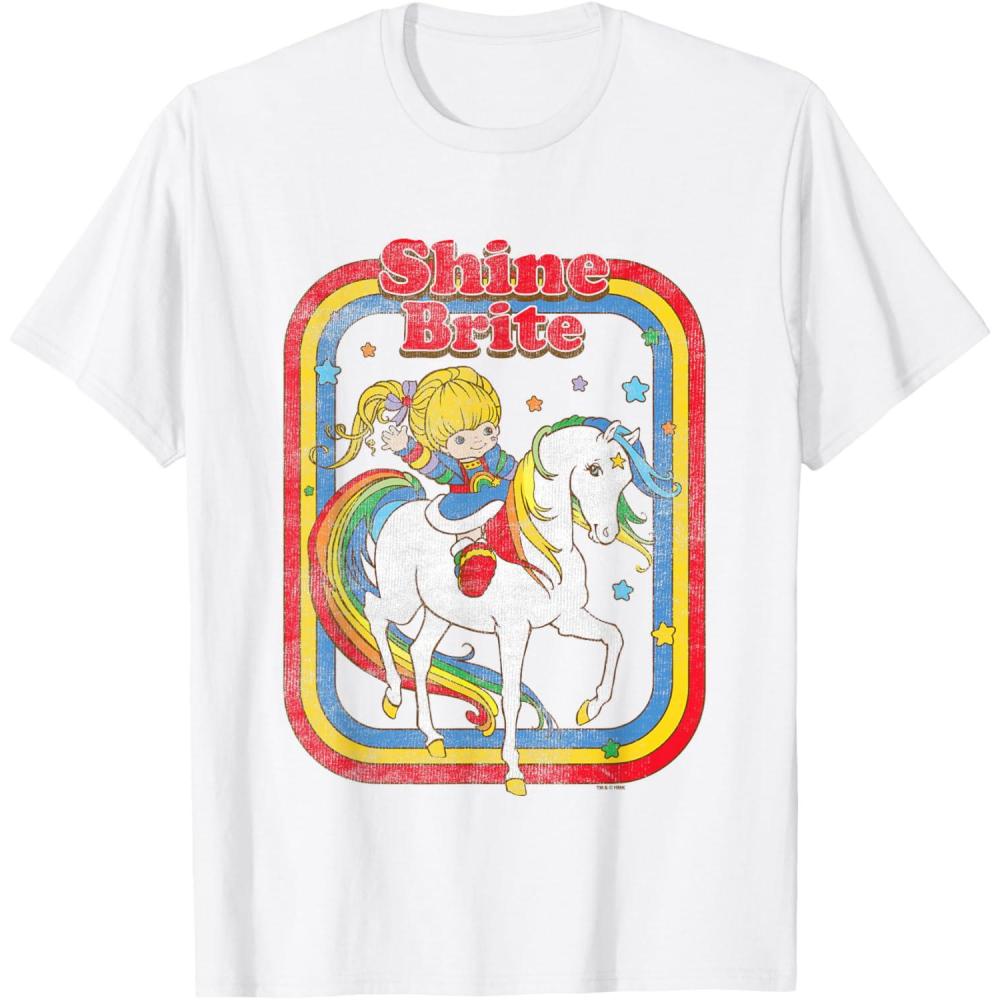 imageRainbow Brite ampamp Starlite Shine Bright BFFs TShirtWhite