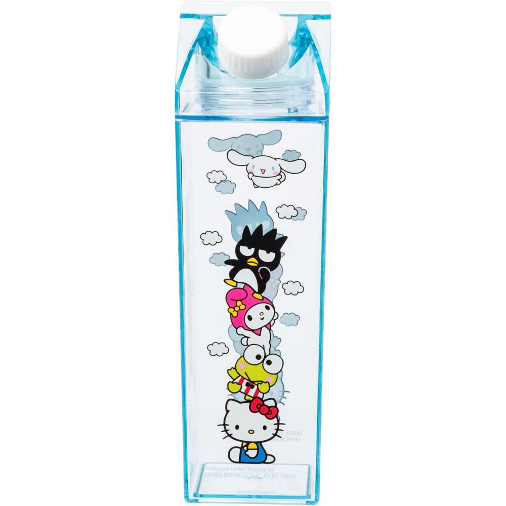 imageSilver Buffalo Rainbow Brite Featuring Twink Puppy Brite and Starlite Plastic Milk Carton Pitcher Bottle 162 OuncesHello Kitty and Friends Clouds