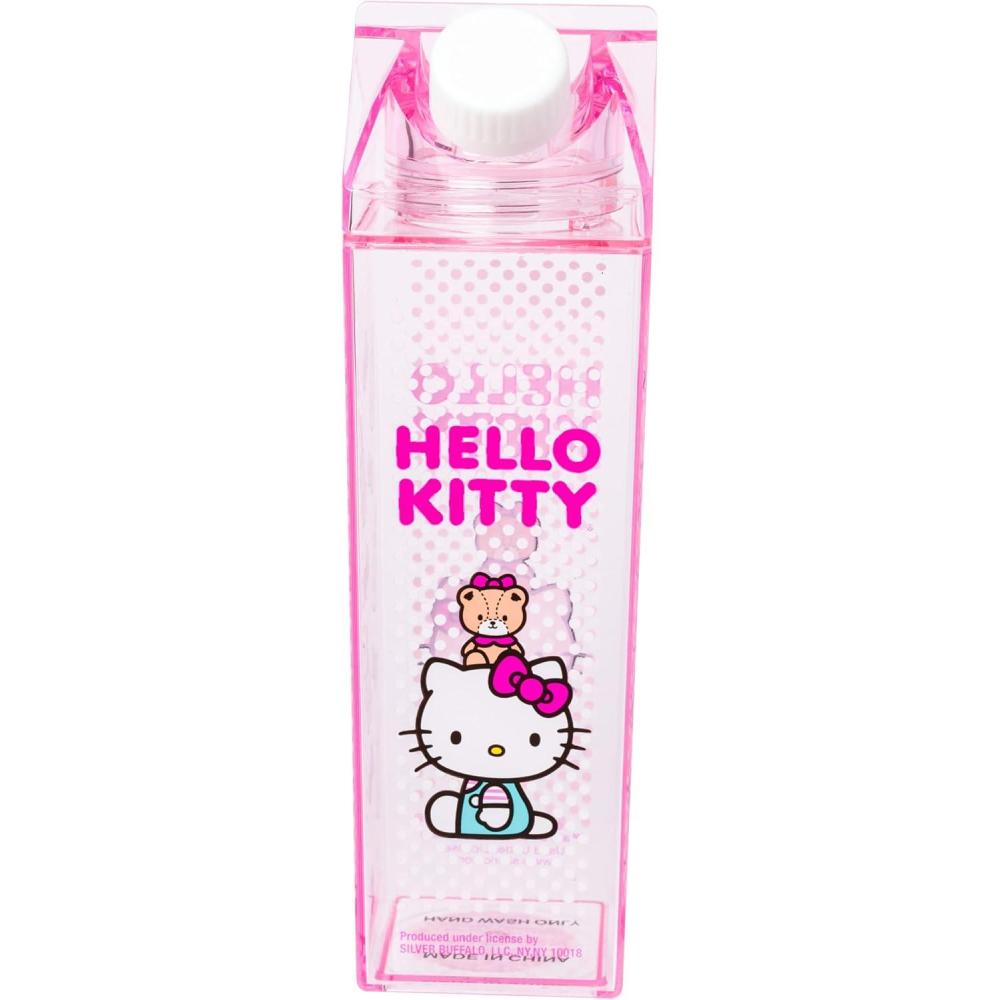 imageSilver Buffalo Rainbow Brite Featuring Twink Puppy Brite and Starlite Plastic Milk Carton Pitcher Bottle 162 OuncesHello Kitty and Tiny Chum