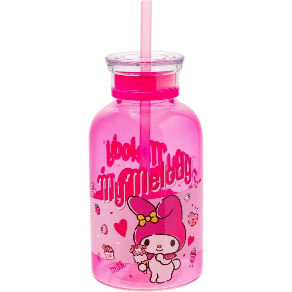 imageSilver Buffalo Rainbow Brite Featuring Twink Puppy Brite and Starlite Plastic Milk Carton Pitcher Bottle 162 OuncesMy Melody Strawberry Sweets