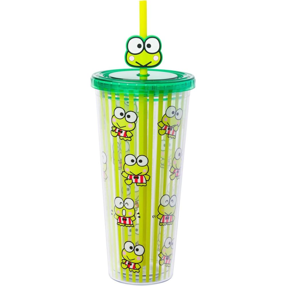 imageSilver Buffalo Rainbow Brite Plastic Cold Cup with Lid and Straw Topper 24 OuncesKeroppi