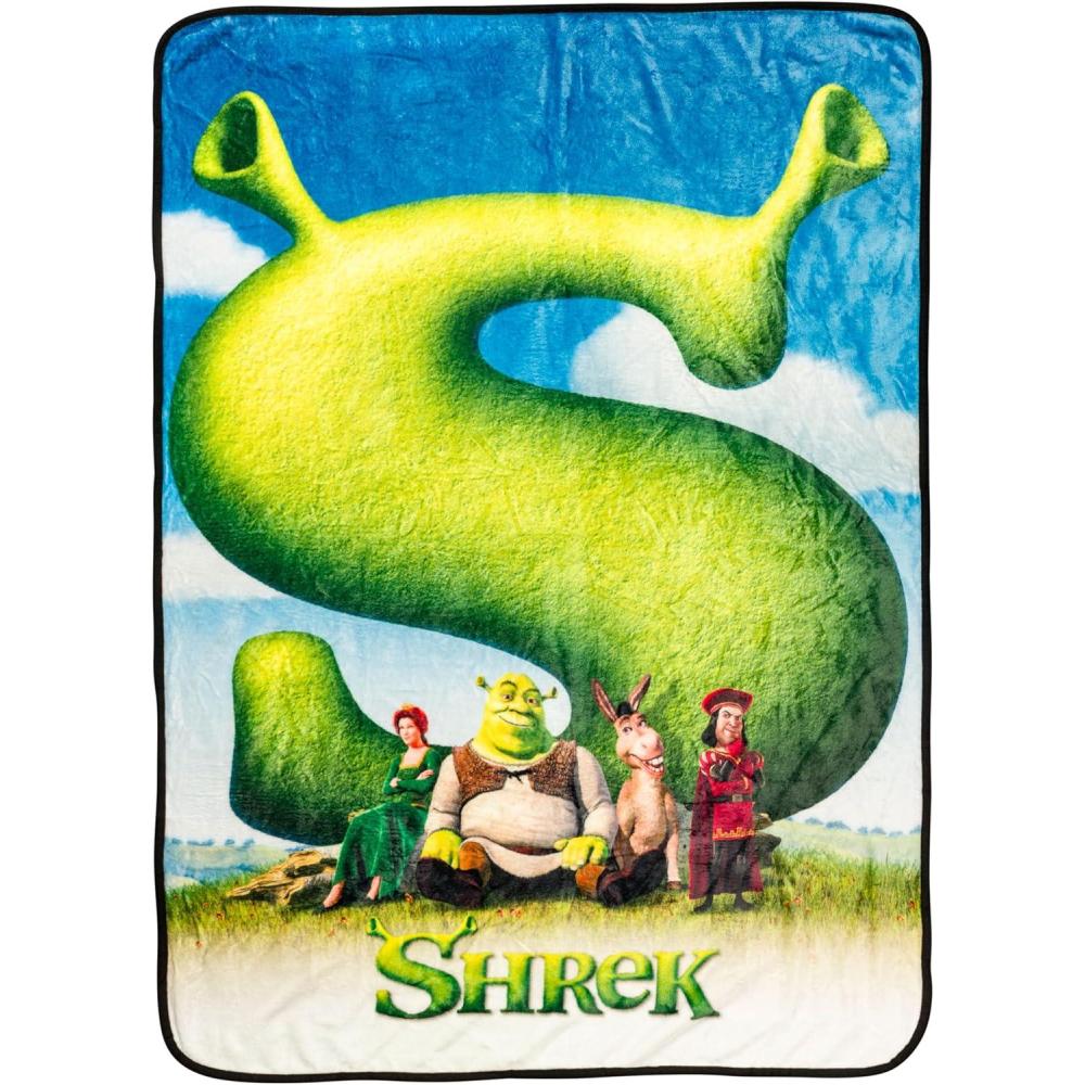 imageSilver Buffalo Rainbow Brite Plush Raschel Throw Blanket Featuring Rainbow Land 45quot x 60quotShrek Movie Poster