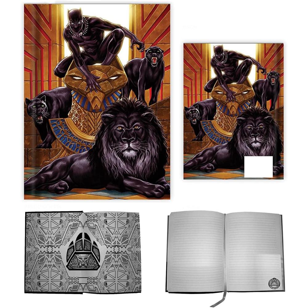 imageSilver Buffalo Rainbow Brite RB Starlite Twink Star 8quot x 5quot Spiral Tabbed NotebookBlack Panther Squad