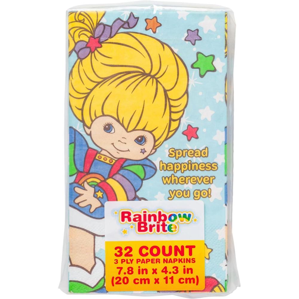 imageSilver Buffalo Rainbow Brite Spread Happiness Wherever You Go 32 Pack Party Paper Napkins