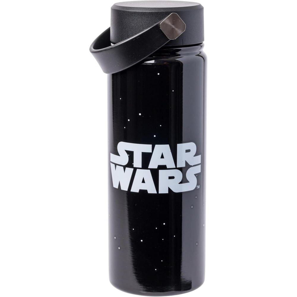 imageSilver Buffalo Rainbow Brite Stainless Steel Water Bottle with Swivel Handle 20 OuncesStar Wars