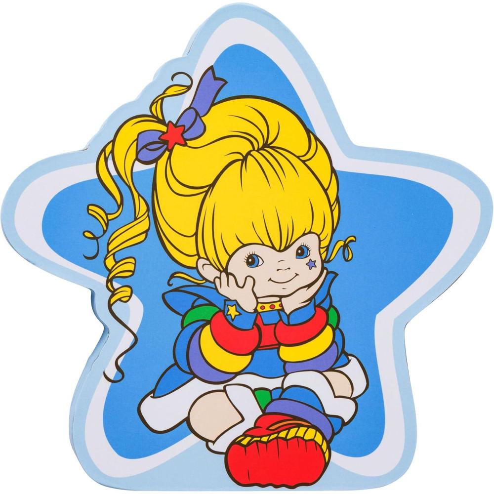 imageSilver Buffalo Rainbow Brite Star Sitting Logo Large Die Cut MDF Box Wall Sign