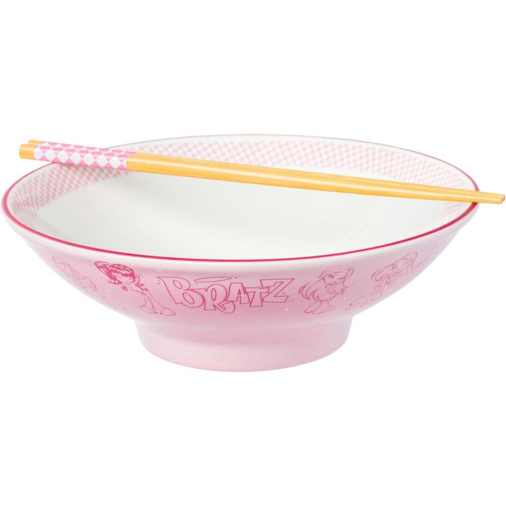 imageSilver Buffalo Rainbow Brite and Twink Ceramic Ramen Bowl with Chopsticks and Spoon 20 OuncesBratz Big
