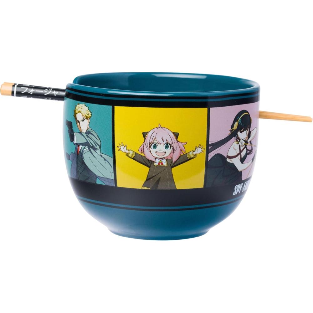 imageSilver Buffalo Rainbow Brite and Twink Ceramic Ramen Bowl with Chopsticks and Spoon 20 OuncesSpy X Family Anime