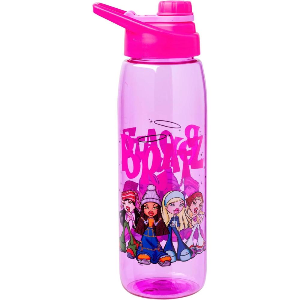 imageSilver Buffalo Rainbow Brite and Twink Sparkle Water Bottle with ScrewOn Lid 28 OuncesBratz with Head Accessories