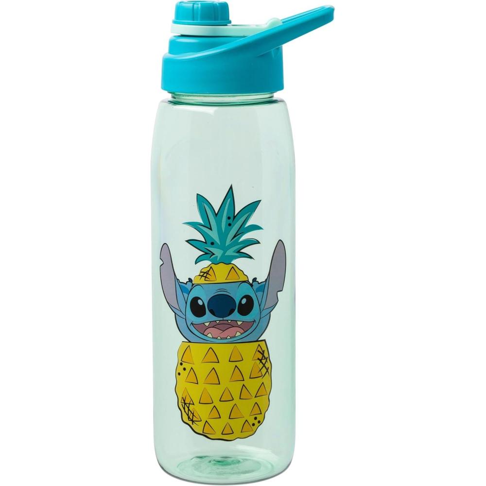 imageSilver Buffalo Rainbow Brite and Twink Sparkle Water Bottle with ScrewOn Lid 28 OuncesLilo and Stitch PeekABoo Pineapple